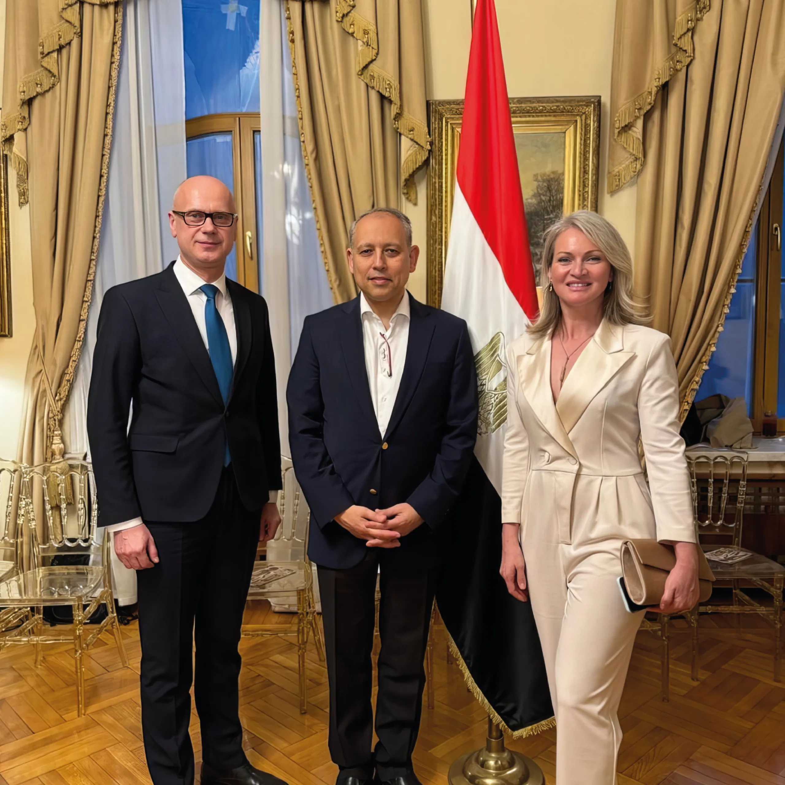 A charity dinner at the Embassy of Egypt